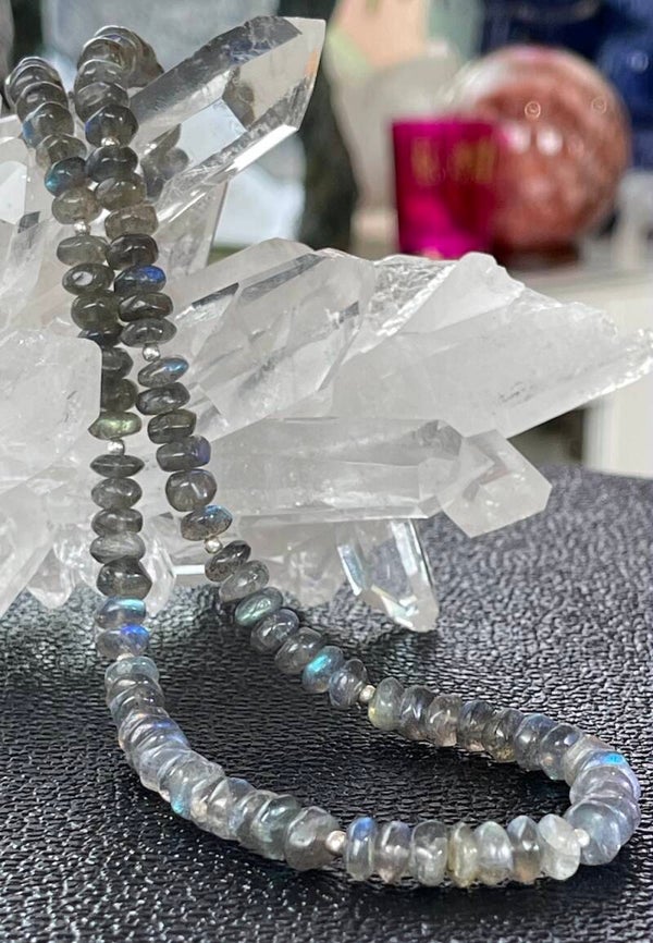 Labradoriet ketting cabochon