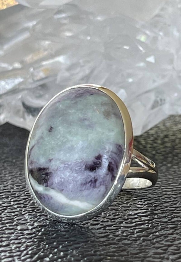 Kammereriet ring cabochon ovaal, maat 19,9