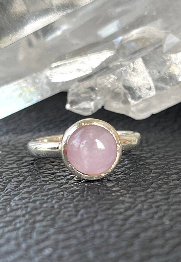 Kunziet Ring Cabochon rond, maat 17