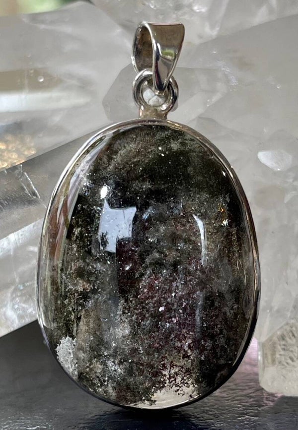 Lodoliet hanger cabochon ovaal medium