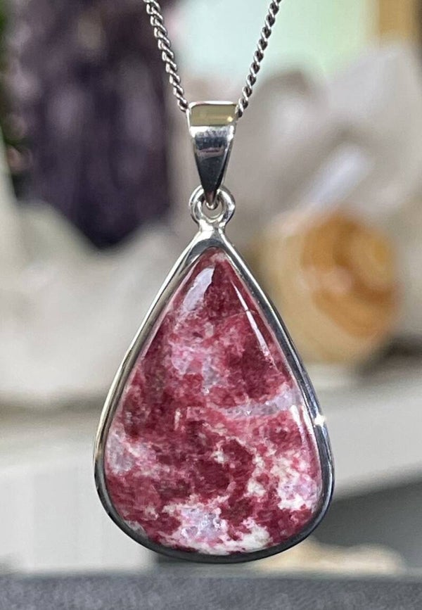 Thuliet hanger cabochon druppel medium