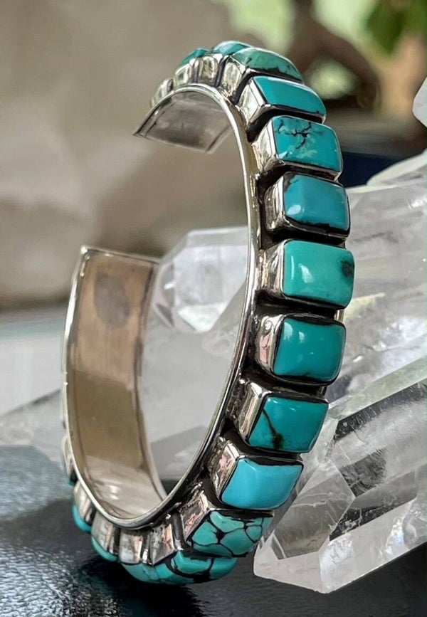 Turkoois bangle armband uit Tibet