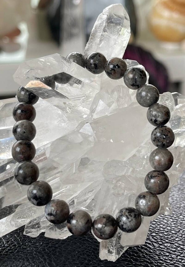 Yooperliet armband met ronde kralen en elastiek 8,6mm