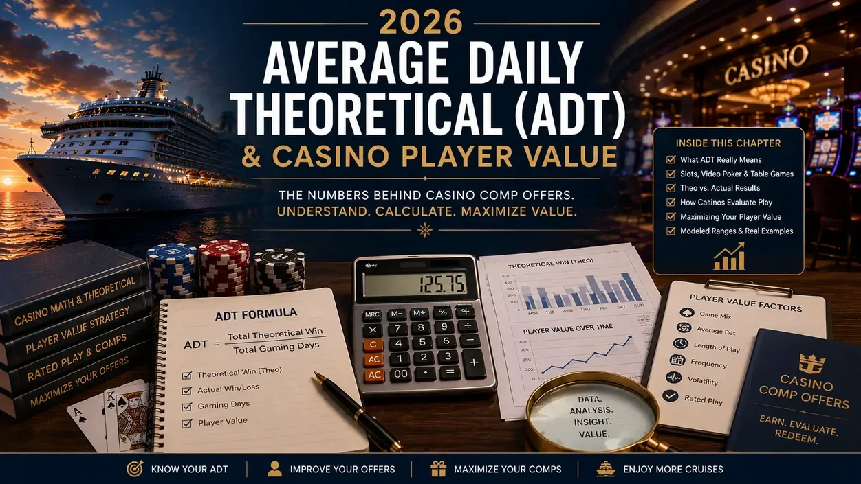 2026 analysis of ADT and casino player value as they relate to comped casino cruise offers and cruise casino qualification