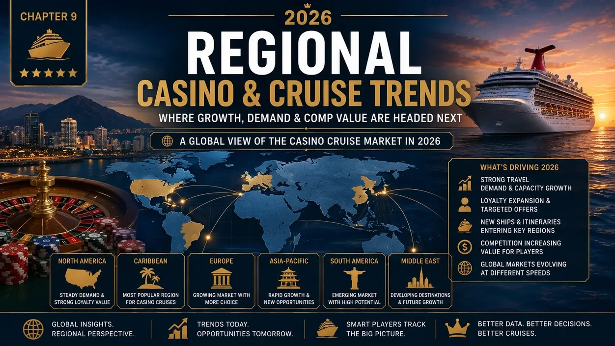 2026 regional casino and cruise trends showing global cruise markets, casino gaming, regional demand and casino comp opportunities