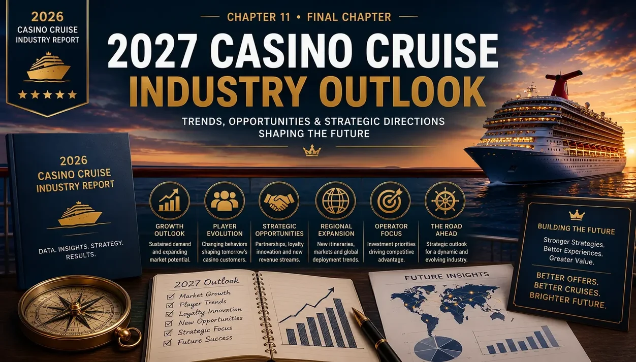 2027 Casino Cruise Industry Outlook showing cruise market growth, casino loyalty trends, global deployment, player opportunities and future casino cruise strategy
