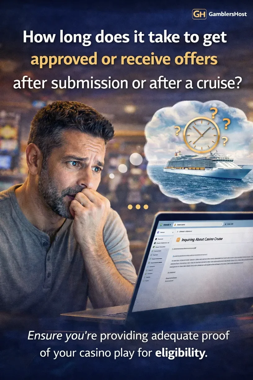 Cruise ship casino floor showing slot machines and table games generating comp value