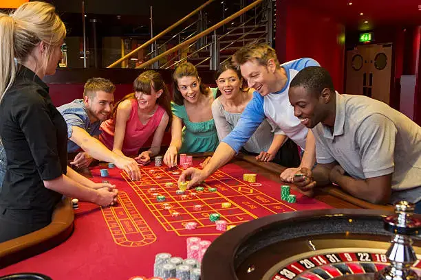 Casino host meeting VIP players in a cruise casino