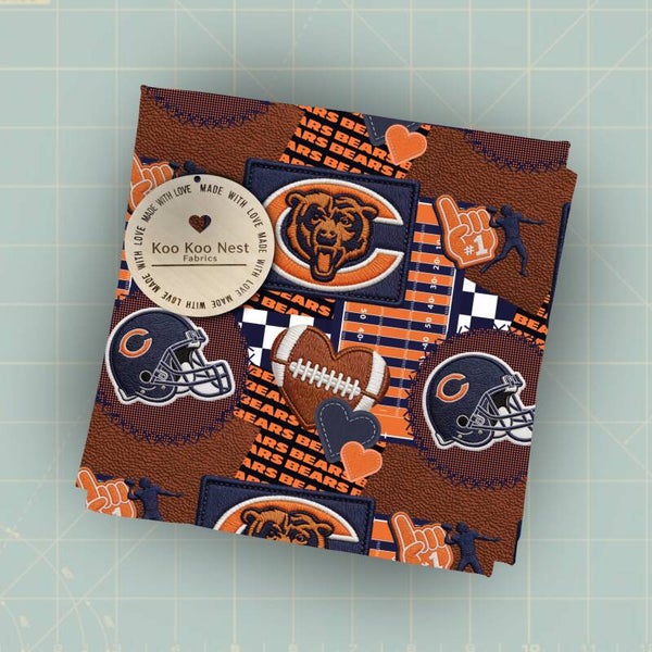 Chicago Bears Football Patchwork