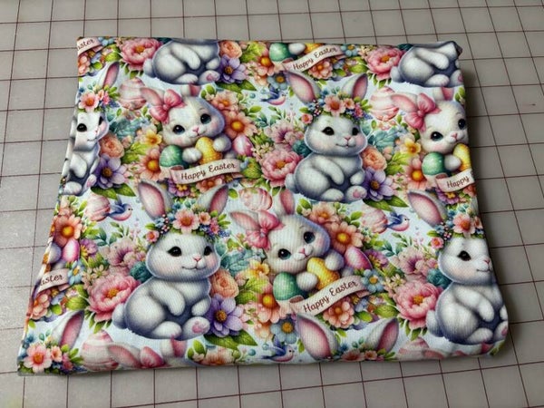 Easter Bunny Basket Floral Girl