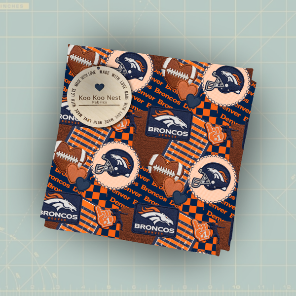 Broncos Football Patch