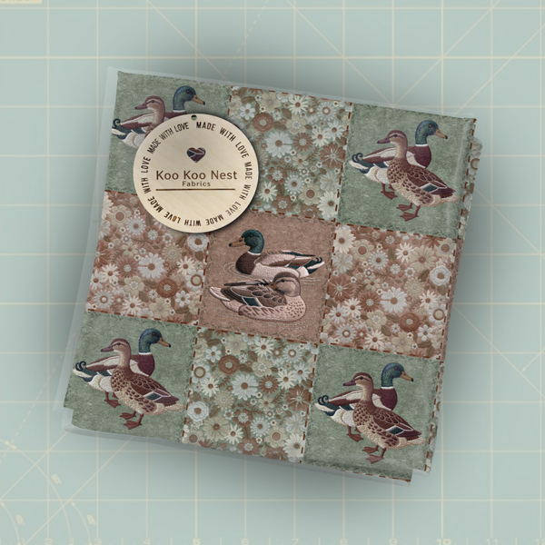 Vintage Patchwork Mallard Duck