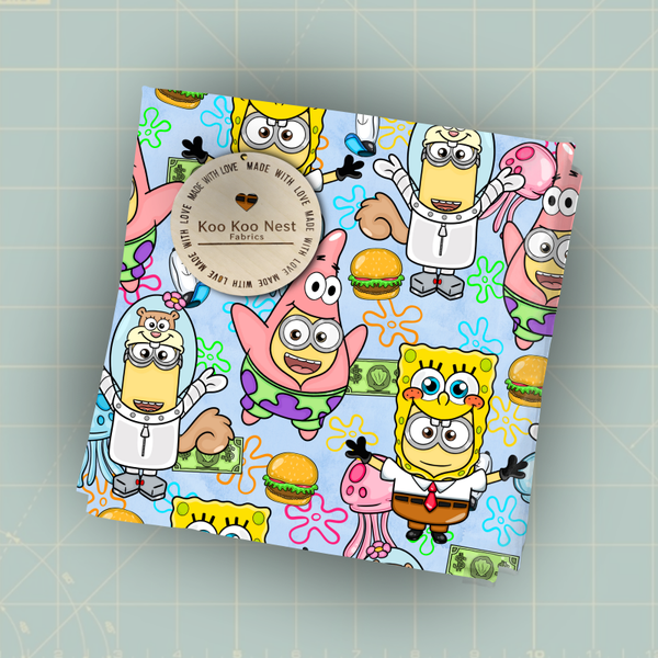 Sponge bob minions boy girl