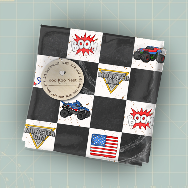 Monster Jam Checkers Boy