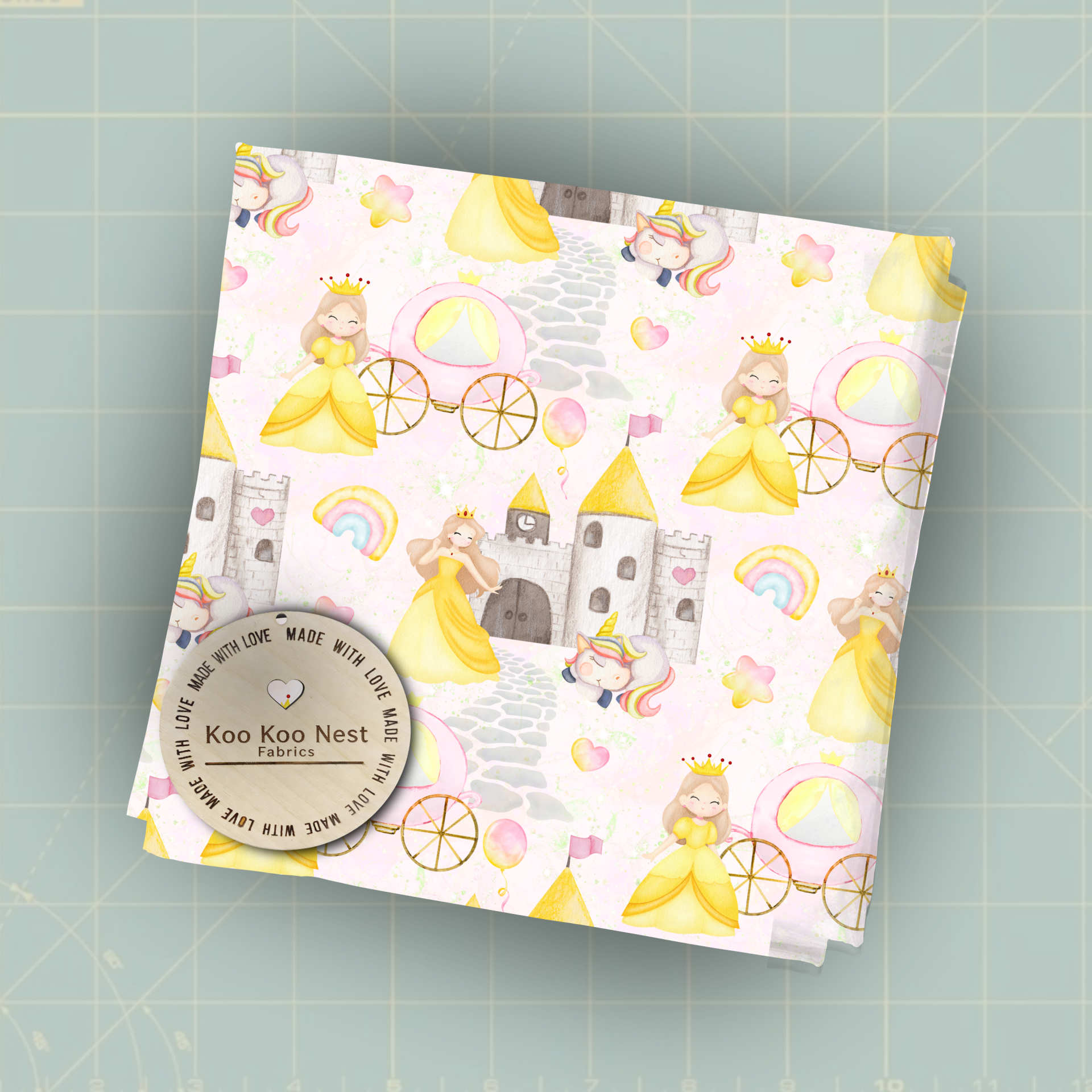 Yellow Princess Castle girl