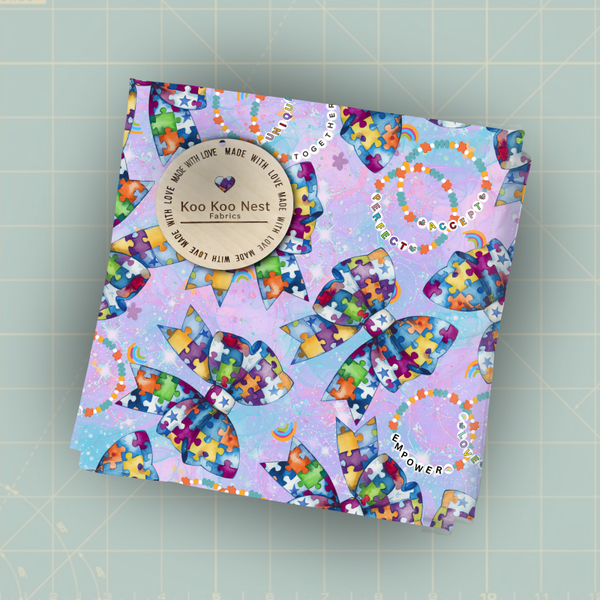 Autism Awareness bows girl