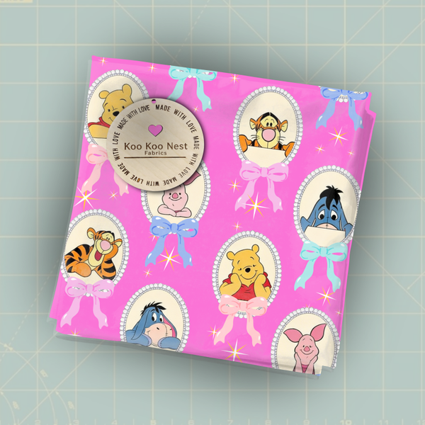 Pooh W PB girl frames sparkle