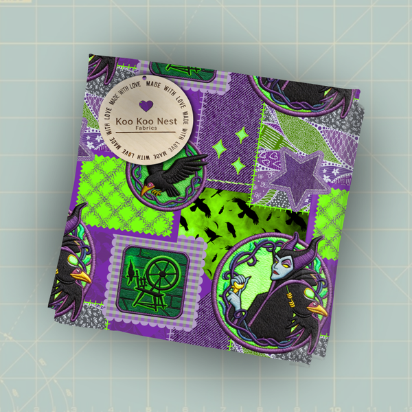 Disney Maleficent patchwork girl halloween