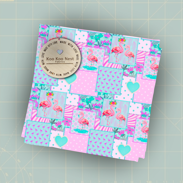 Flamingo Patchwork Girl
