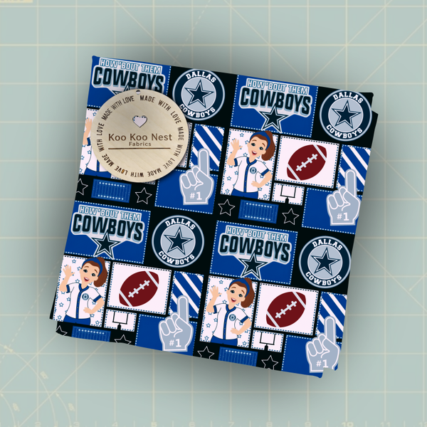 Cowboy Dallas Football patchwork Ms Rachel