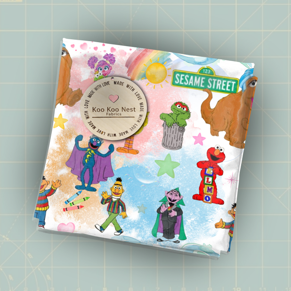 Sesame Watercolor boy girl