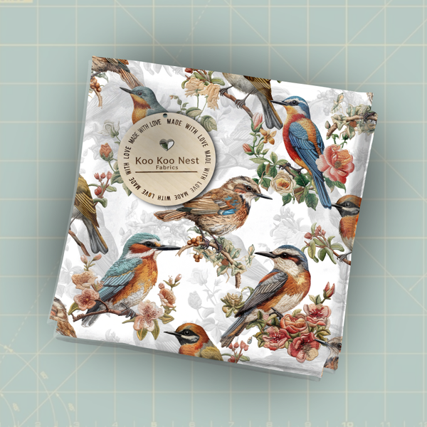 Birds Trees Floral Girl