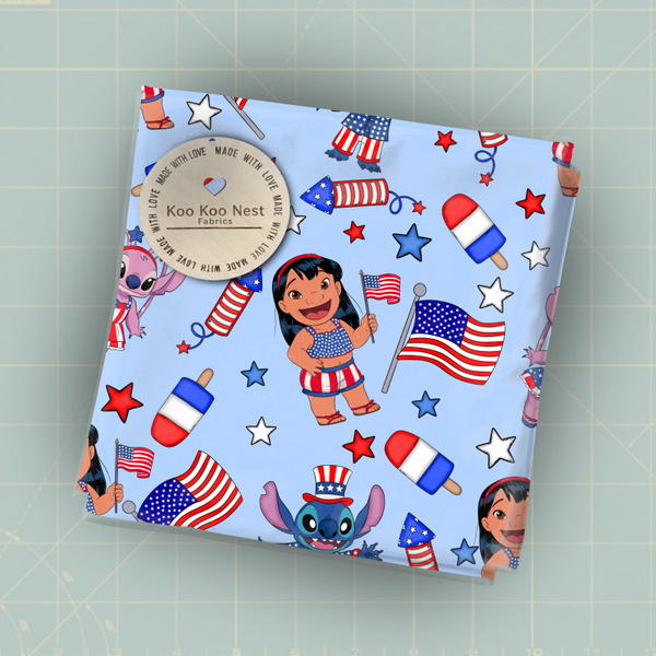 July 4th lilo and stitch boy girl