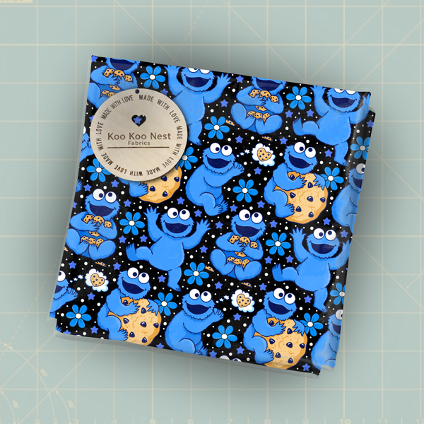 Cookie Monster Flower Cookie B girl