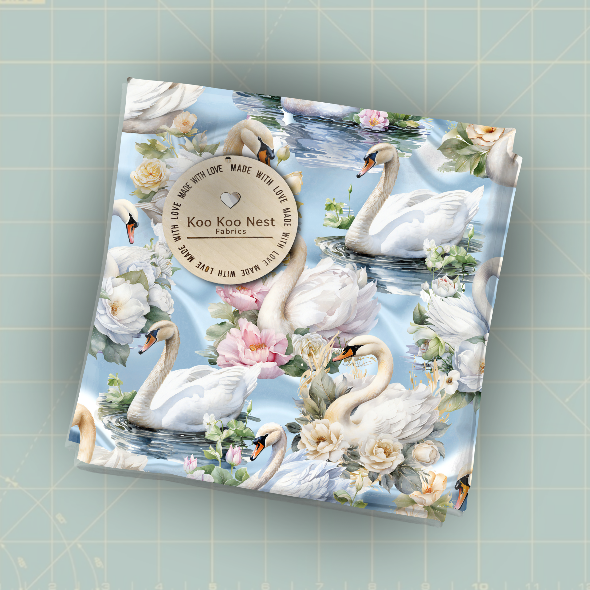 Swans Floral White Water Girl