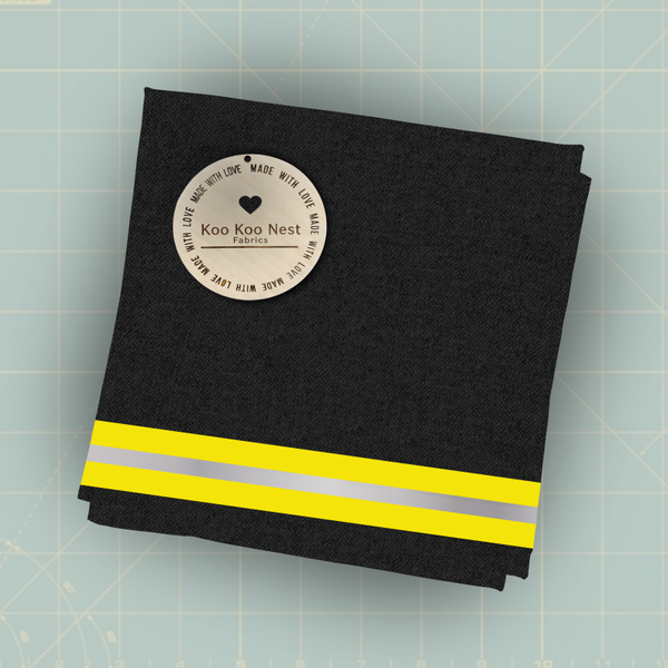 Black Firefighter Bunker gear with reflective