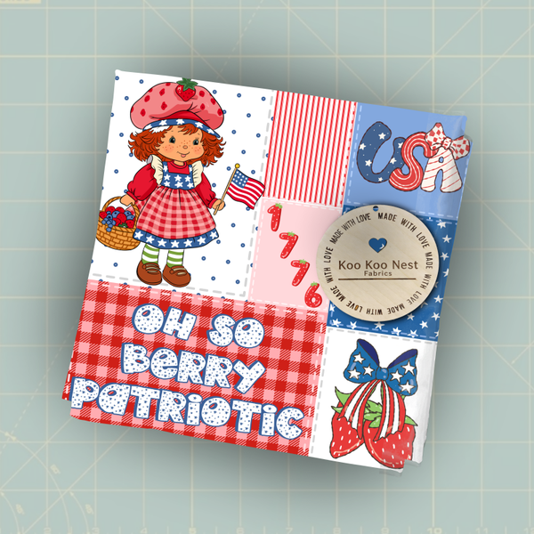 4th strawberry patchwork girl
