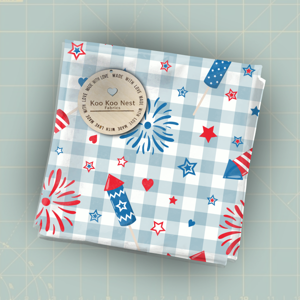 4th plaid fireworks july indepence