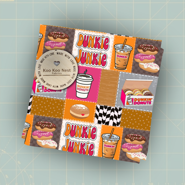 Dunkin Donuts Dunkie Junkie Patch girl