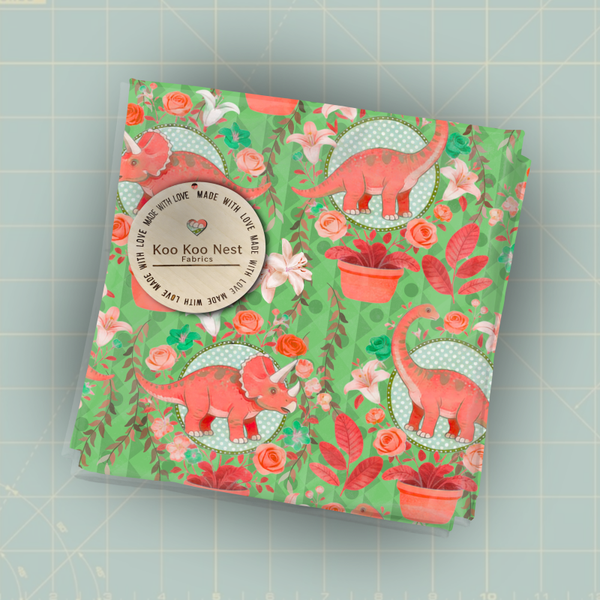 Dino Floral Dinosaur Girl Christmas