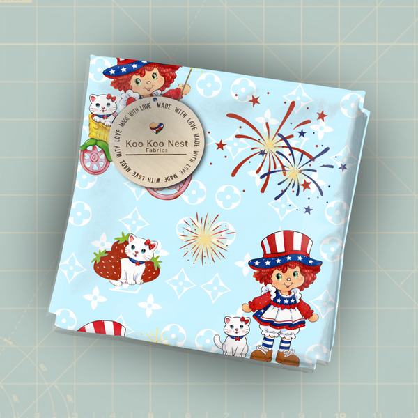 strawberry shortcake girl fireworks 4th of july