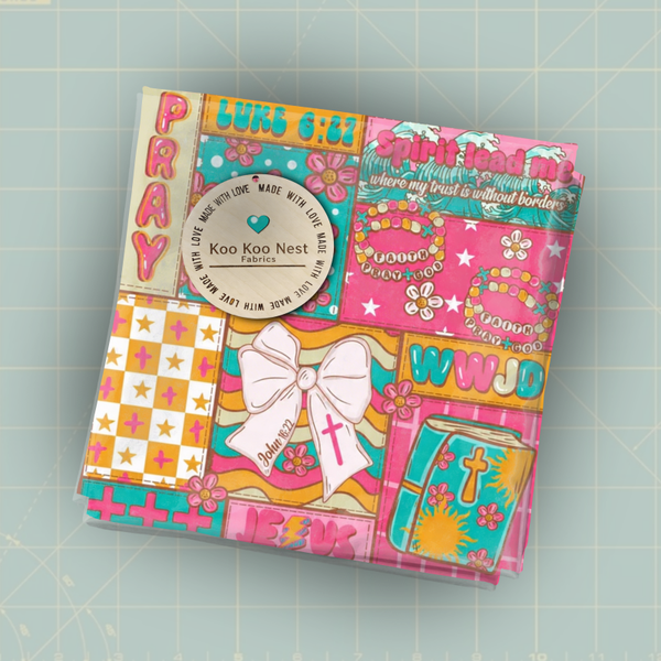 WWJD Christian Patchwork Girl