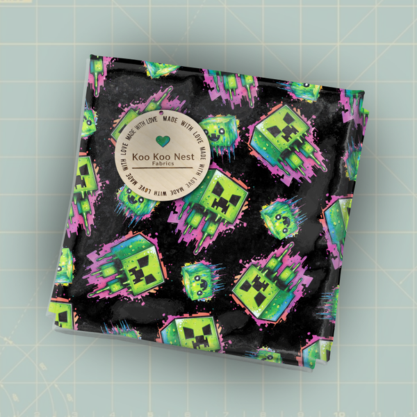 Minecraft Creeper Neon Drip Boy