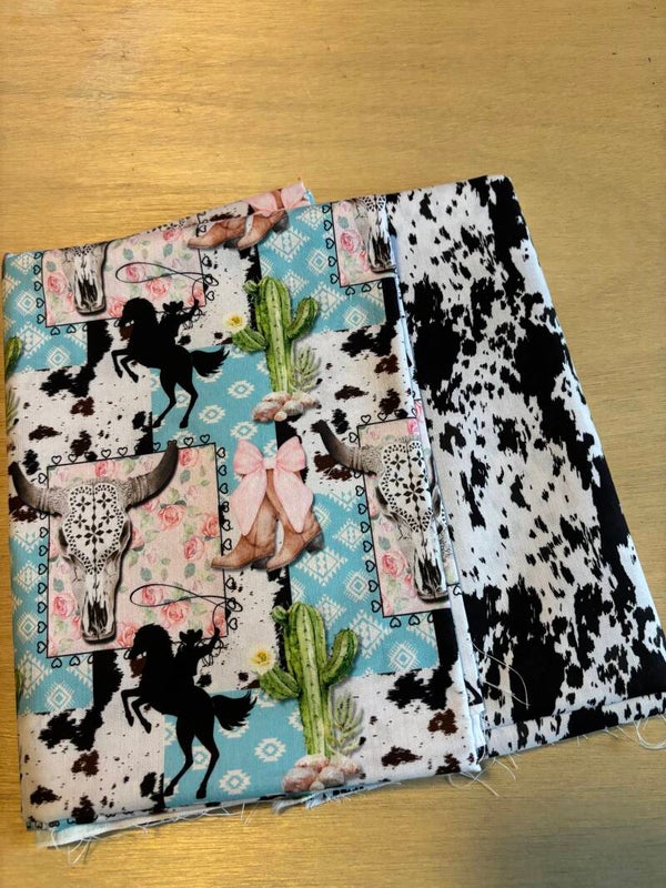 Western Cowprint Patchwork Bundle