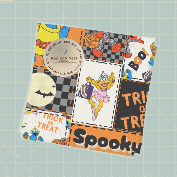 Sesame Patchwork Halloween boy girl