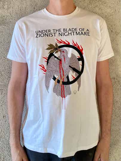 UNDER THE BLADE PIGEON WHITE T-SHIRT