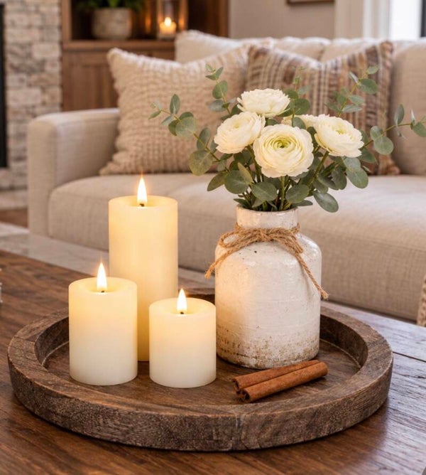 Rustic Wooden Serving Tray