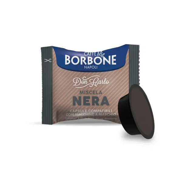 Caffè Borbone Don Carlo Miscela Nera - 100 Capsule Compatibili A Modo Mio