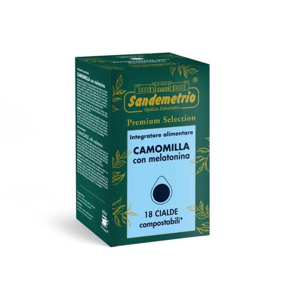 Sandemetrio Camomilla con Melatonina - 18 Cialde Compostabili
