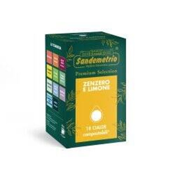 Sandemetrio Zenzero e Limone - 18 Cialde Compostabili