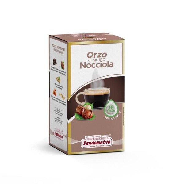 Sandemetrio Orzo alla Nocciola - 18 Cialde Compostabili