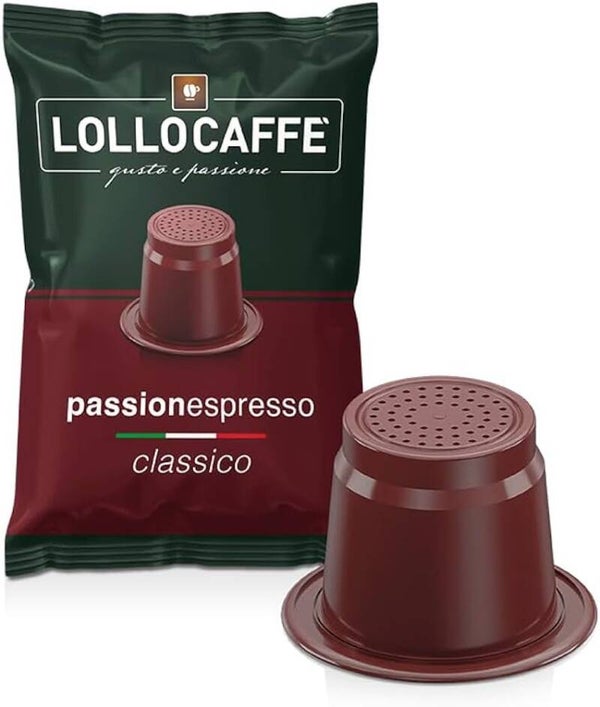Lollo Caffè Miscela Classica - 100 Capsule Compatibili Nespresso