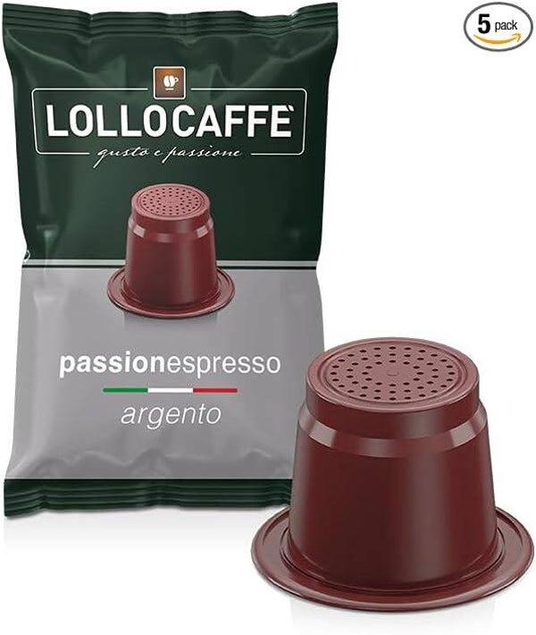 Lollo Caffè Miscela Argento - 100 Capsule Compatibili Nespresso