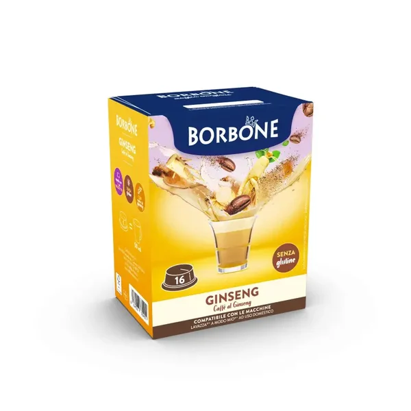 Caffè Borbone Ginseng - 16 Capsule Compatibili A Modo Mio