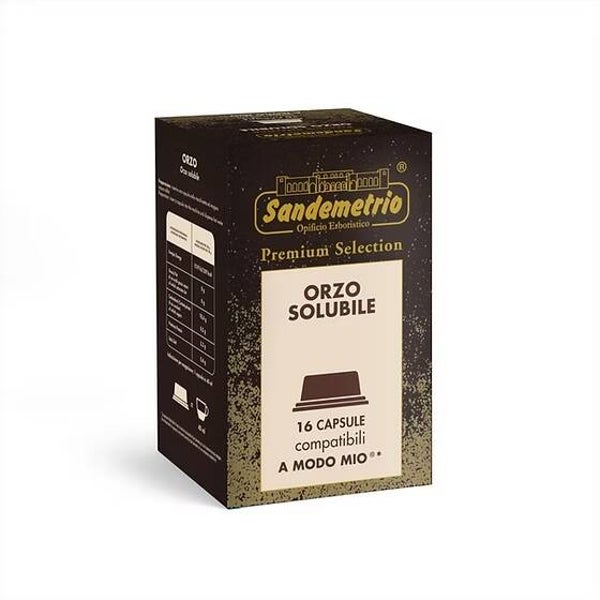 Sandemetrio Orzo Solubile - 16 Capsule Compatibili A Modo Mio