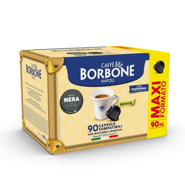 Caffè Borbone Miscela Nera - 90 Capsule Compatibili Dolce Gusto